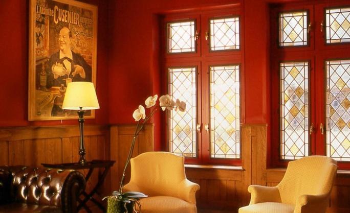 l'absinthe hotel honfleur woonkamer