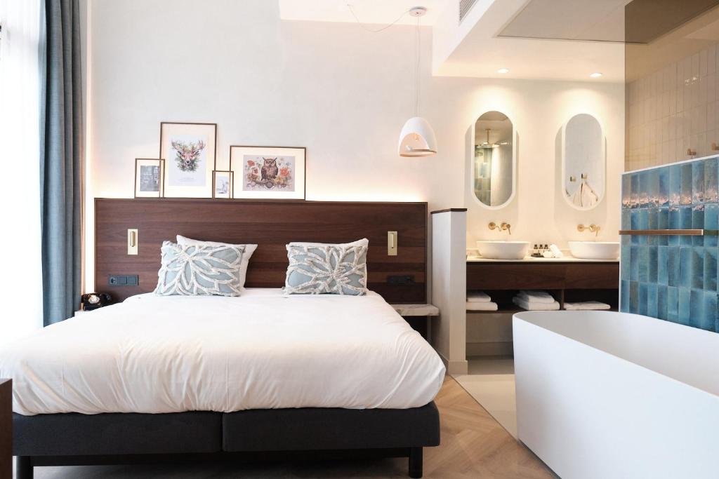 boutique hotel blendin blomst dal ved havet tørv north- holland bed